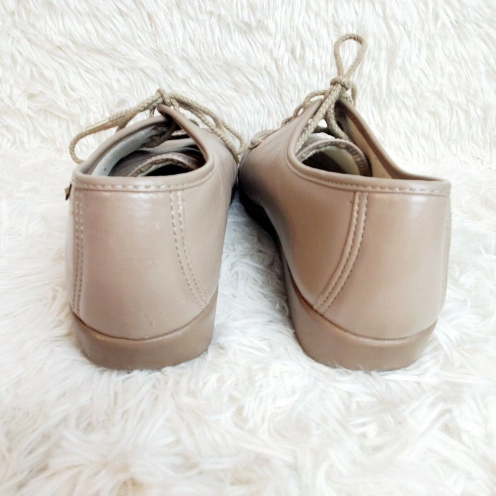 SAS SIESTA Women’s Moc Oxfords Mocha Leather Comfort Shoes Size 9B EUC - Picture 6 of 9